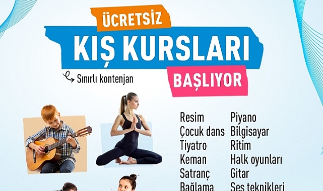 Narlıdere’de Kış Kursları Başlıyor