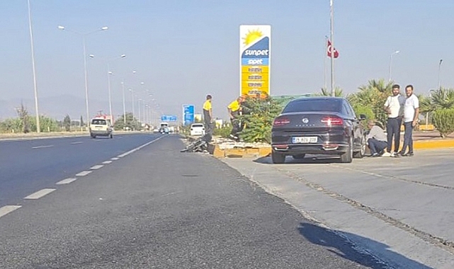 Otomobil ile çarpışan motosikletteki çocuk öldü