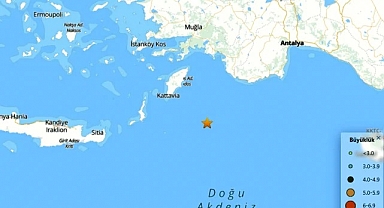 Akdeniz'de 4,7 büyüklüğünde deprem