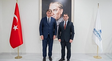 Başkan Tugay Kuzey Makedonya Başkonsolosu Fazlioski’yi ağırladı