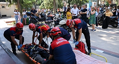 Bornova Belediyesi’nde yangın tatbikatı