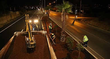 Güzelbahçe Belediyesi’nden Gece Mesaisi