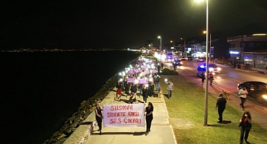 Güzelbahçe Şiddete Karşı Yürüdü