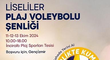 Liseliler plaj voleybolu şenliğinde buluşuyor