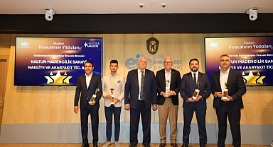 Maden ihracatının yıldızları ödüllerine kavuştu