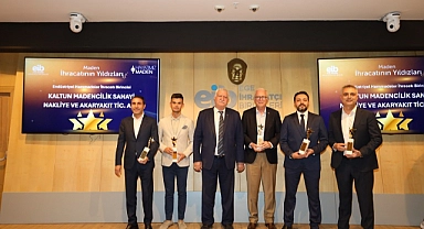 Maden ihracatının yıldızları ödüllerine kavuştu