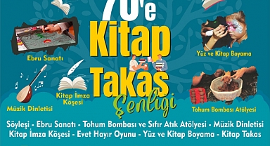 Menderes’te 7’den 70’e Kitap Takas Şenliği