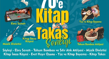 Menderes’te 7’den 70’e Kitap Takas Şenliği
