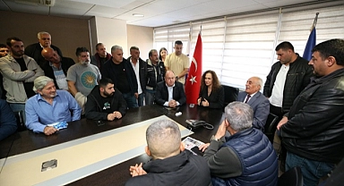 Başkan Ünsal pazarcı esnafını konuk etti