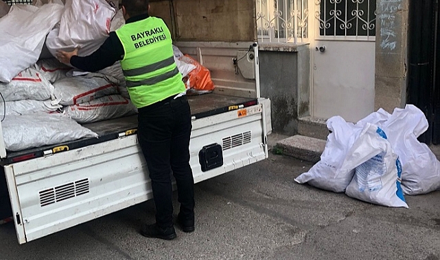 Bayraklı Belediyesinden yakacak desteği