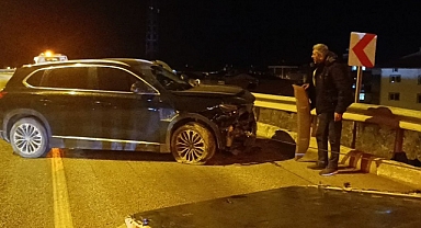 Belediye Başkanı Çiçek, aracıyla kaza yaptı