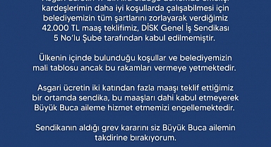 Buca toplu sözleşmede uzlaşamadı