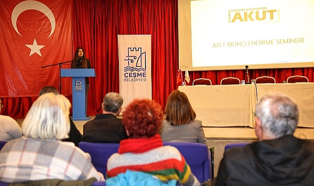 Çeşme’de Temel Afet Bilinci Semineri gerçekleştirildi
