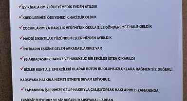 Kent A.Ş. Emekçileri Hakları İçin Destek Çağrısında Bulundu