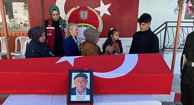 Kıbrıs Gazisi İbrahim Çam, son yolculuğuna uğurlandı
