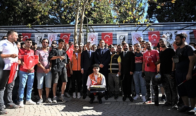Moto kuryelerden Başkan Eşki’ye teşekkür ziyareti