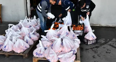 5 ton mandalina örnek iş birliği ile dağıtılıyor