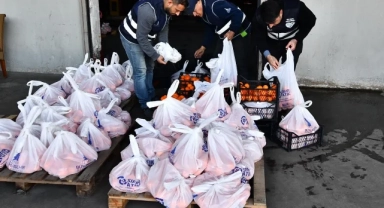 5 ton mandalina örnek iş birliği ile dağıtılıyor