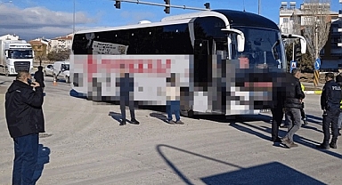 Afyonkarahisar'da yolcu otobüsünün çarptığı yaya öldü