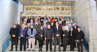 Aydın İl Emniyet Müdürü Erdoğan gazetecilerle bir araya geldi