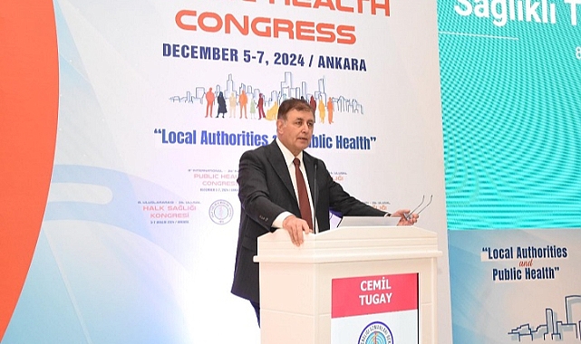 Başkan Tugay, Ulusal Halk Sağlığı Kongresi’nde konuştu