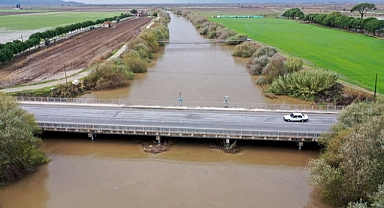 Büyük Menderes Nehri yağmur sularıyla yeniden canlandı