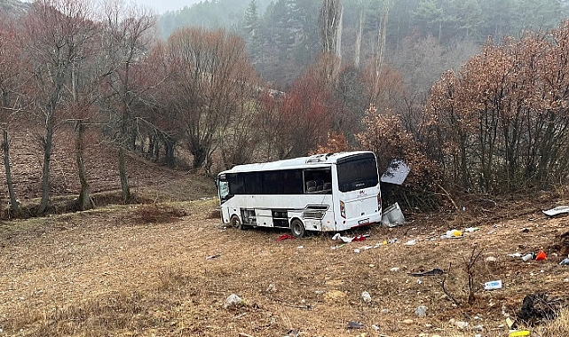 İşci servisi kaza yaptı 1 ölü