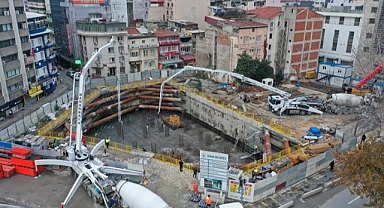 Konak’ın yeni hizmet binasında temel betonu atıldı