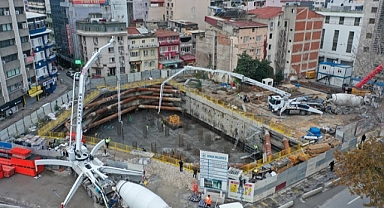 Konak’ın yeni hizmet binasında temel betonu atıldı