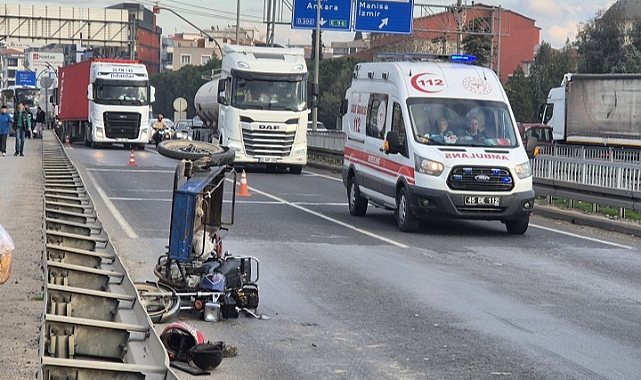 Manisa'da tırla çarpışan motosikletin sürücüsü öldü