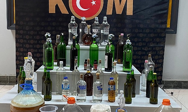 Sahte içki operasyonunda 1 şüpheli yakalandı