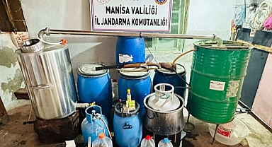 Salihli'de sahte içki operasyonu