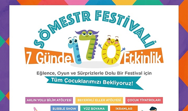 Çeşme Belediyesi'nden çocuklara renkli Sömestr Festivali!
