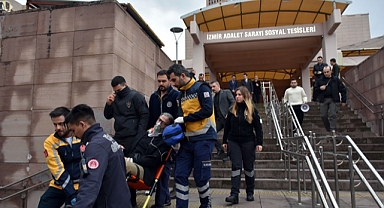 İzmir Adliyesi'nde deprem tatbikatı yapıldı