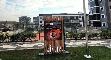Şehit Fethi Sekin Park'ı Menderes'e Kazandırıldı