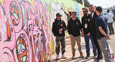 Buca’da grafiti sanatçılarından görsel şölen