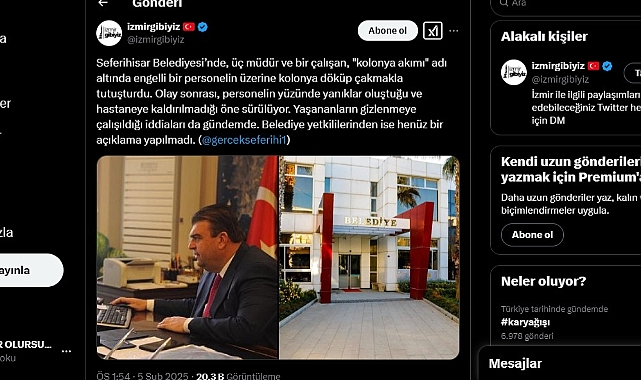 Seferihisar Belediyesi'nde Skandal İddiası