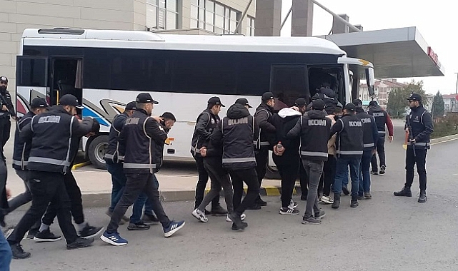 Suç örgütü operasyonunda 10 şüpheli tutuklandı