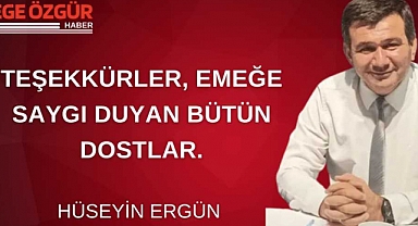Teşekkürler, Emeğe Saygı Duyan Bütün Dostlar.