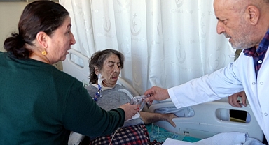 11 kilogramlık tümör çıkarıldı