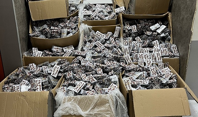 275 bin 800 sentetik ecza hapı ele geçirildi