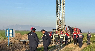 Aydın'da sondaj makinesine sıkışan kişi öldü