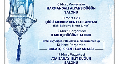 Çiğli Belediyesi’nden Mahallelerde İftar Sofraları