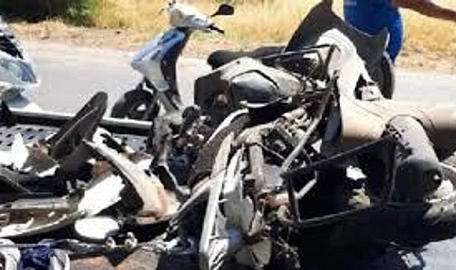 Kamyonetle iki motosikletin çarpıştığı kazada 1 kişi öldü