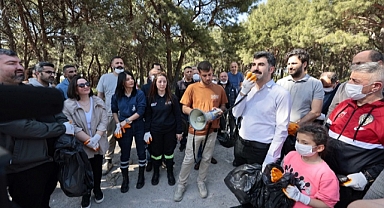 Konak’ta el ele orman temizliği