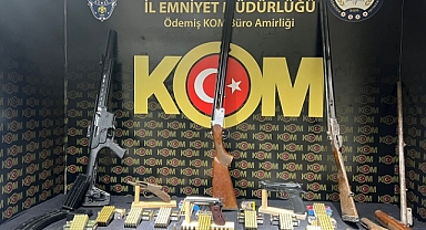Ödemiş'te ruhsatsız silah operasyonu
