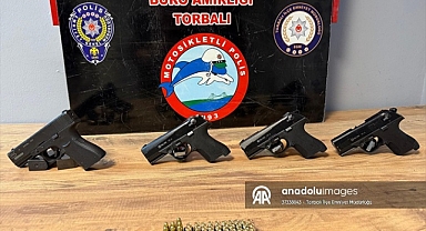 Ruhsatsız silahlarla yakalanan şüpheli tutuklandı