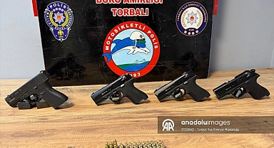 Ruhsatsız silahlarla yakalanan şüpheli tutuklandı