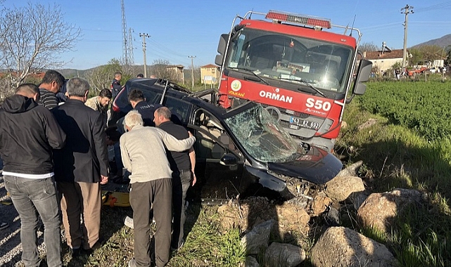 Arazözün çarpıştığı otomobildeki sürücü öldü,