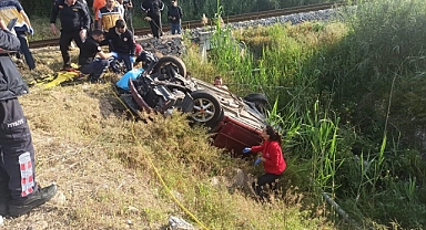 Aydın'da devrilen otomobilin sürücüsü öldü